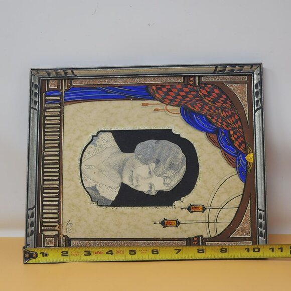 Vintage Emil Kleeman Framed Portrait Art Print Kenosha Wisconsin Artist - Picture 11 of 11